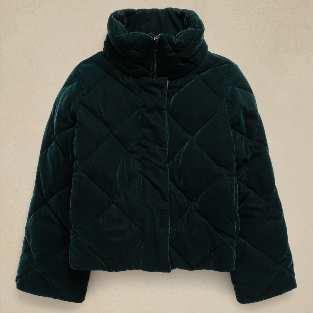 NWT Banana Republic Snowdon Velvet Puffer XS